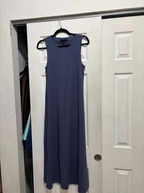 Hatch Sleeveless Maxi Dress in Slate Blue